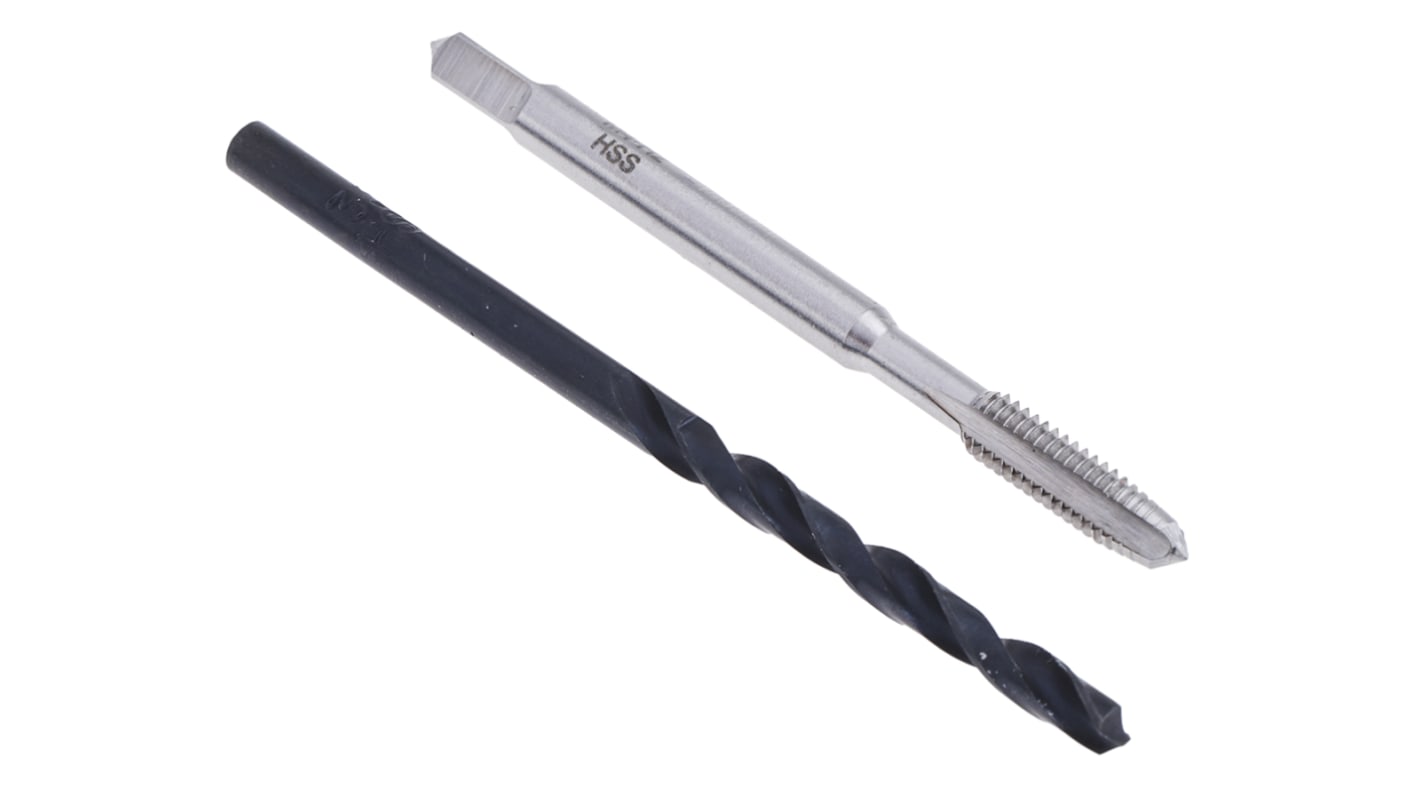 RS PRO Tap & Drill Set, M4 x 0.7mm Thread, 0.7mm Pitch, Metric Coarse Standard, Hand Tap