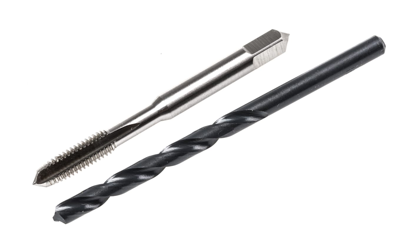 RS PRO Tap & Drill Set, M6 Thread, 1mm Pitch, Metric Coarse Standard, Hand Tap