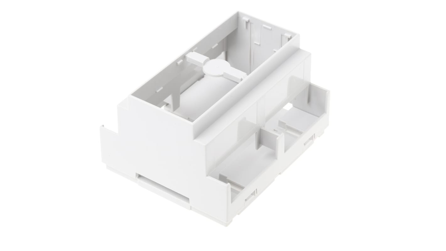 CAMDENBOSS DIN-Schienengehäuse, 106 x 58 x 90mm, Geh.Mat. Polycarbonat, Grau, Modulares Gehäuse, Serie CNMB