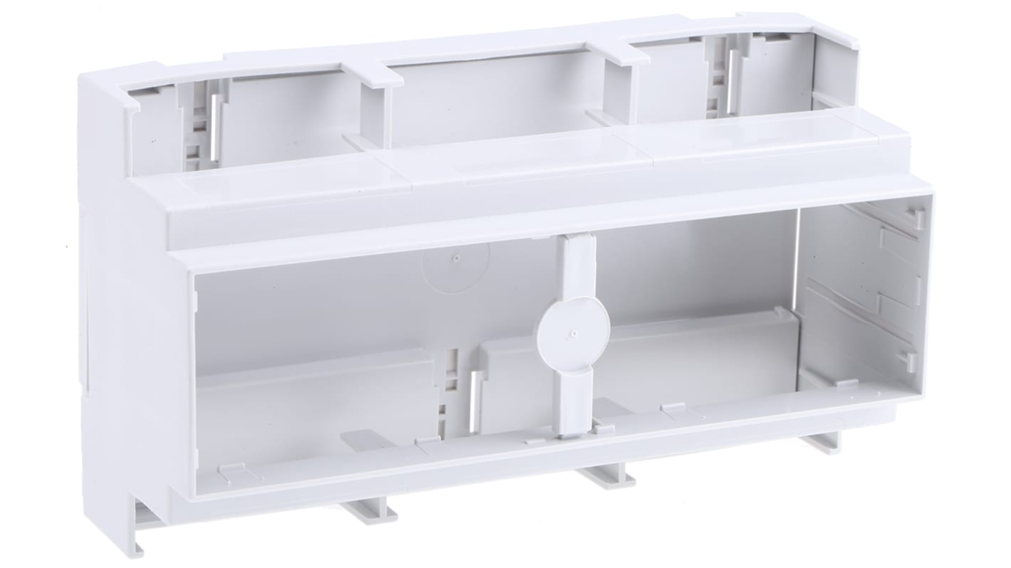 CAMDENBOSS DIN-Schienengehäuse, 160 x 58 x 90mm, Geh.Mat. Polycarbonat, Grau, Belüftet, Serie CNMB