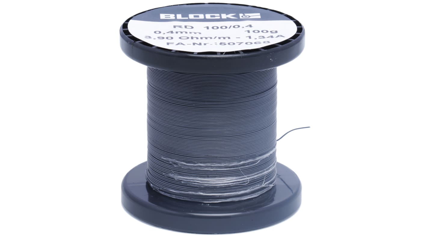Block RD Series Hook Up Wire, 37 AWG, 1/0.4 mm, 89m