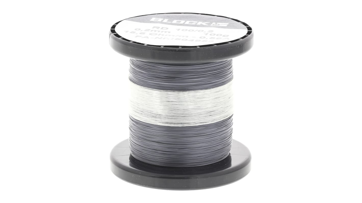 Block RD Series Hook Up Wire, 37 AWG, 1/0.2 mm, 357m, RD 100/0,2