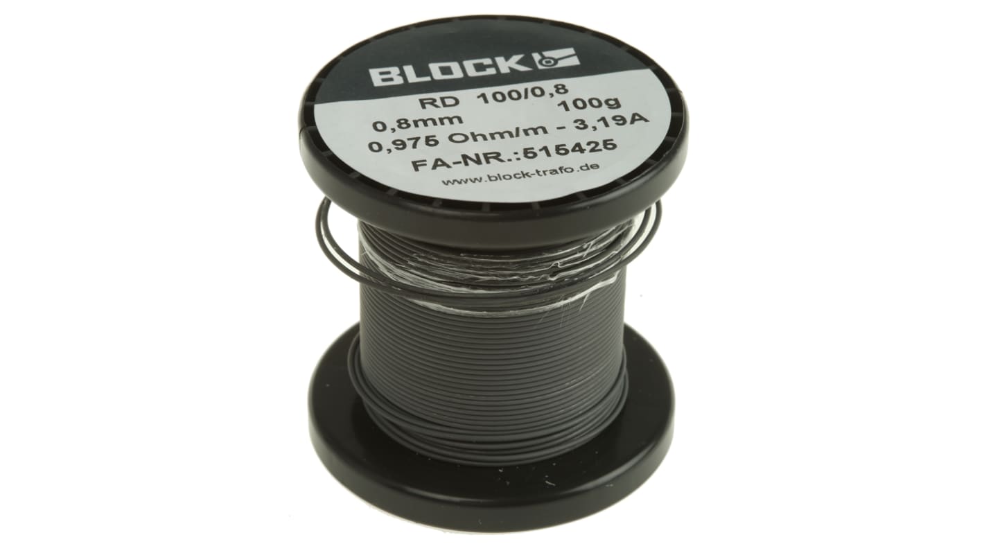 Block RD Series Hook Up Wire, 37 AWG, 1/0.8 mm, 22m, RD 100/0,8