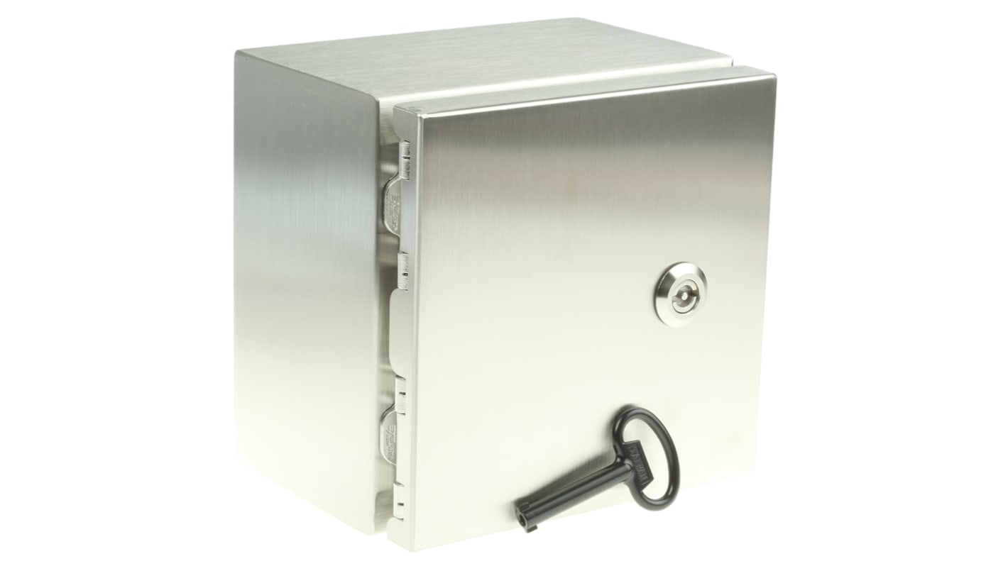 RS PRO 304 Stainless Steel Wall Box, 200 mm x 200 mm x 150mm