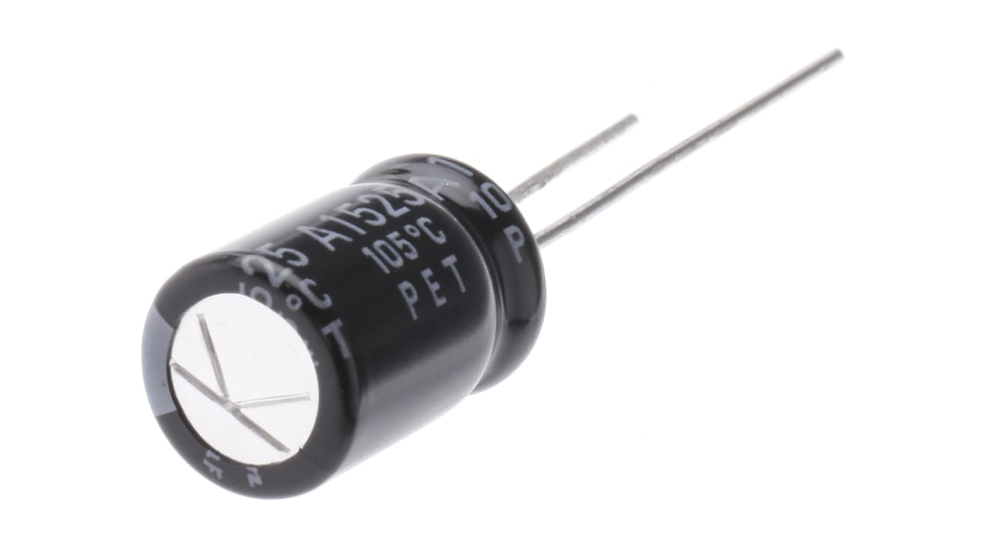 Rubycon 470μF Aluminium Electrolytic Capacitor 16V dc, Radial, Through Hole - 16YXJ470M8X11.5