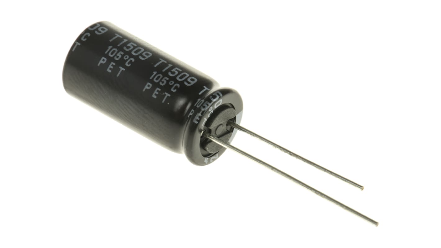 Rubycon 1000μF Aluminium Electrolytic Capacitor 25V dc, Radial, Through Hole - 25YXJ1000M10X20