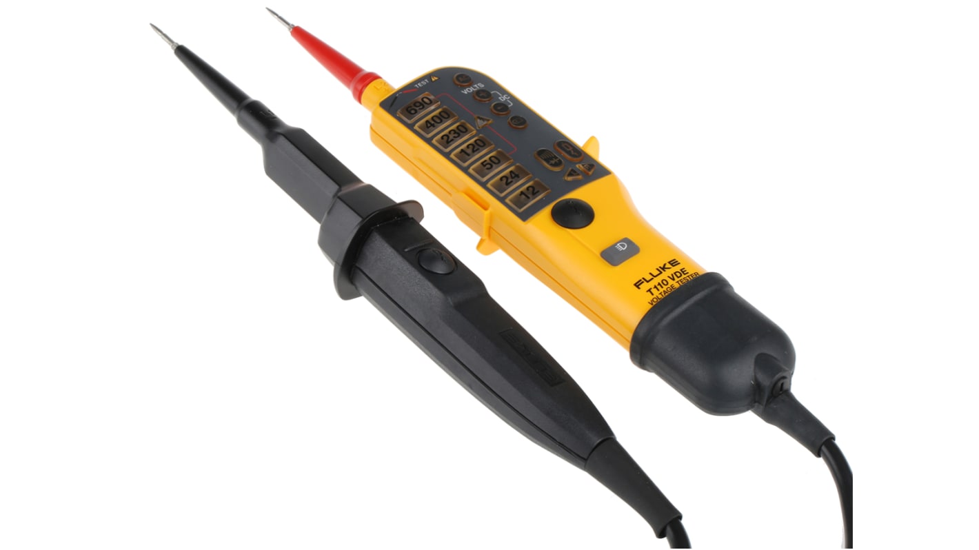 Fluke T110 Digital Spannungsprüfer mit Durchgangsprüfung, CAT III 690V