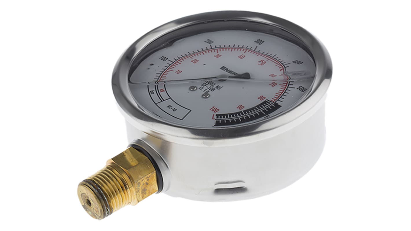 Enerpac Analogue Pressure Gauge 700bar Bottom Entry, GF10B, 0bar min.