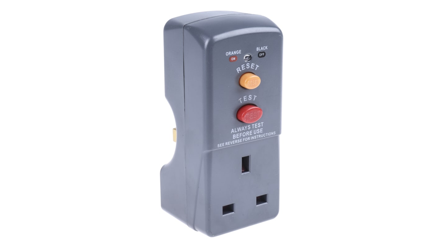 Masterplug RCD Plug Adapter 2 Pole ,Rated At 13A,240 V ac