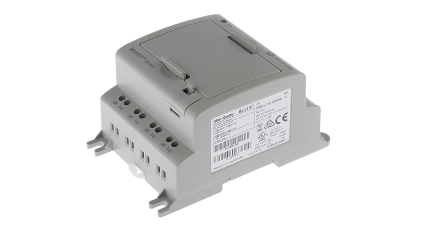 Rs-Online CPU PLC Allen Bradley Micro810 ingressi: 8 uscite: 4 12 I/O 24 V c.c