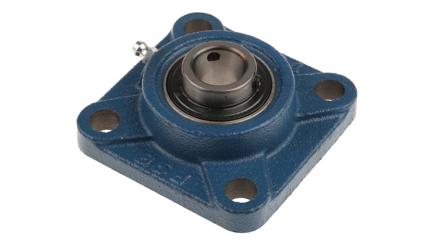 Cuscinetto flangiato RS PRO, 4 fori di montaggio da 12mm, Ø int 20mm, dimensioni 86mm x 86mm x 33.3mm, in Ghisa