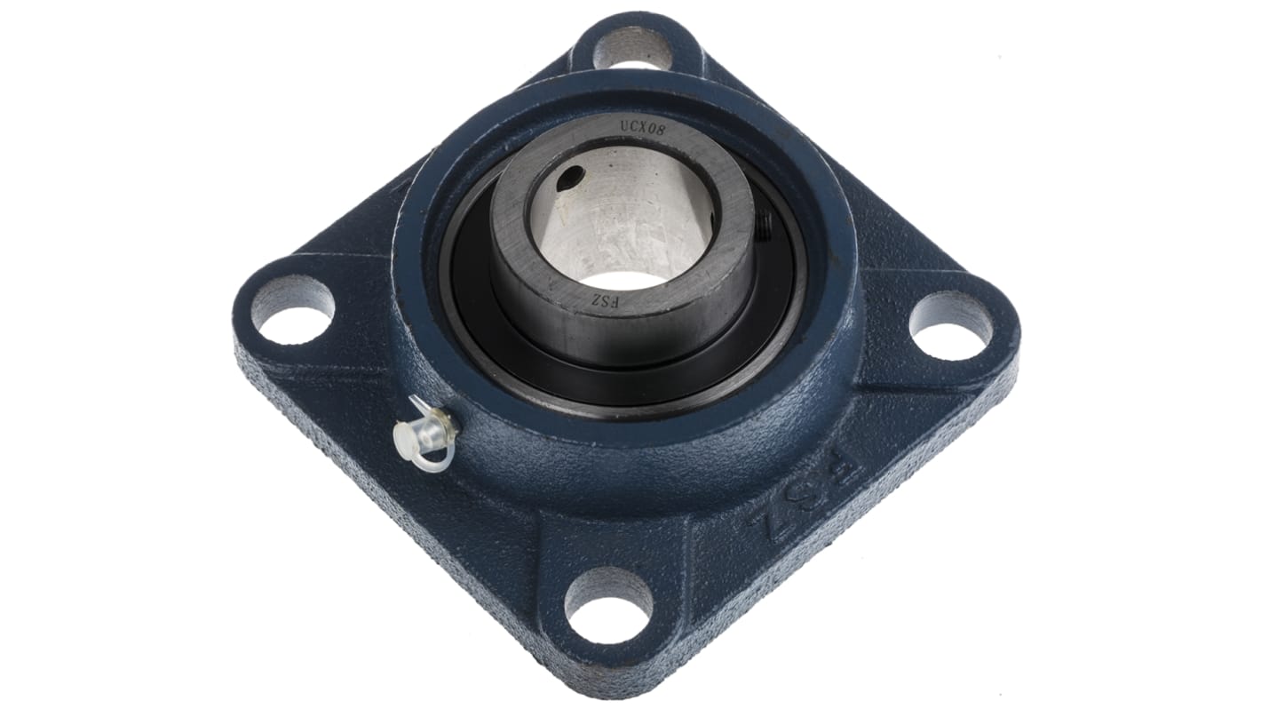 Cuscinetto flangiato RS PRO, 4 fori di montaggio da 19mm, Ø int 40mm, dimensioni 137mm x 137mm x 52.2mm, in Ghisa