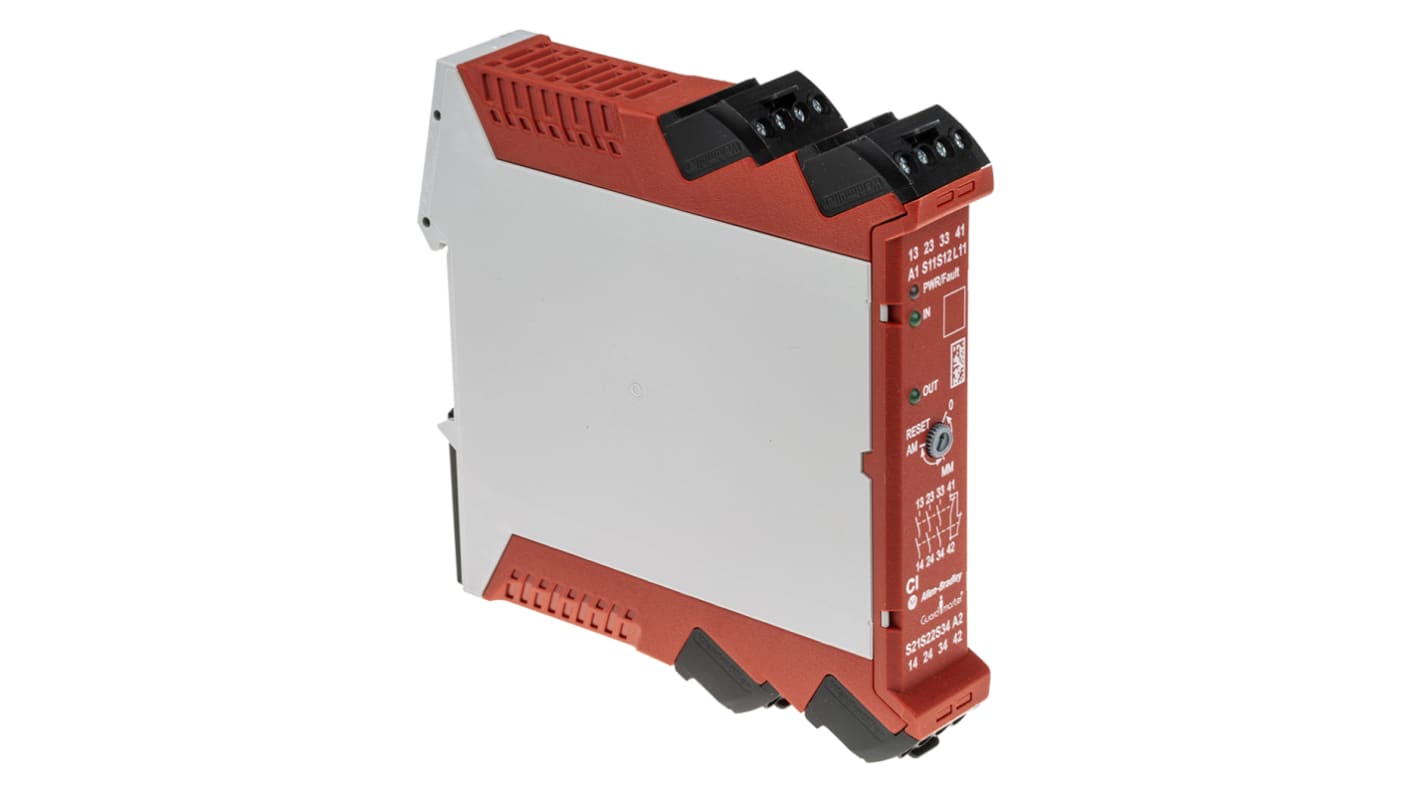 Relé de seguridad Allen Bradley Guardmaster, GSR 440R / Guardmaster CI de 2 canales, para Control de seguridad, 24V dc,