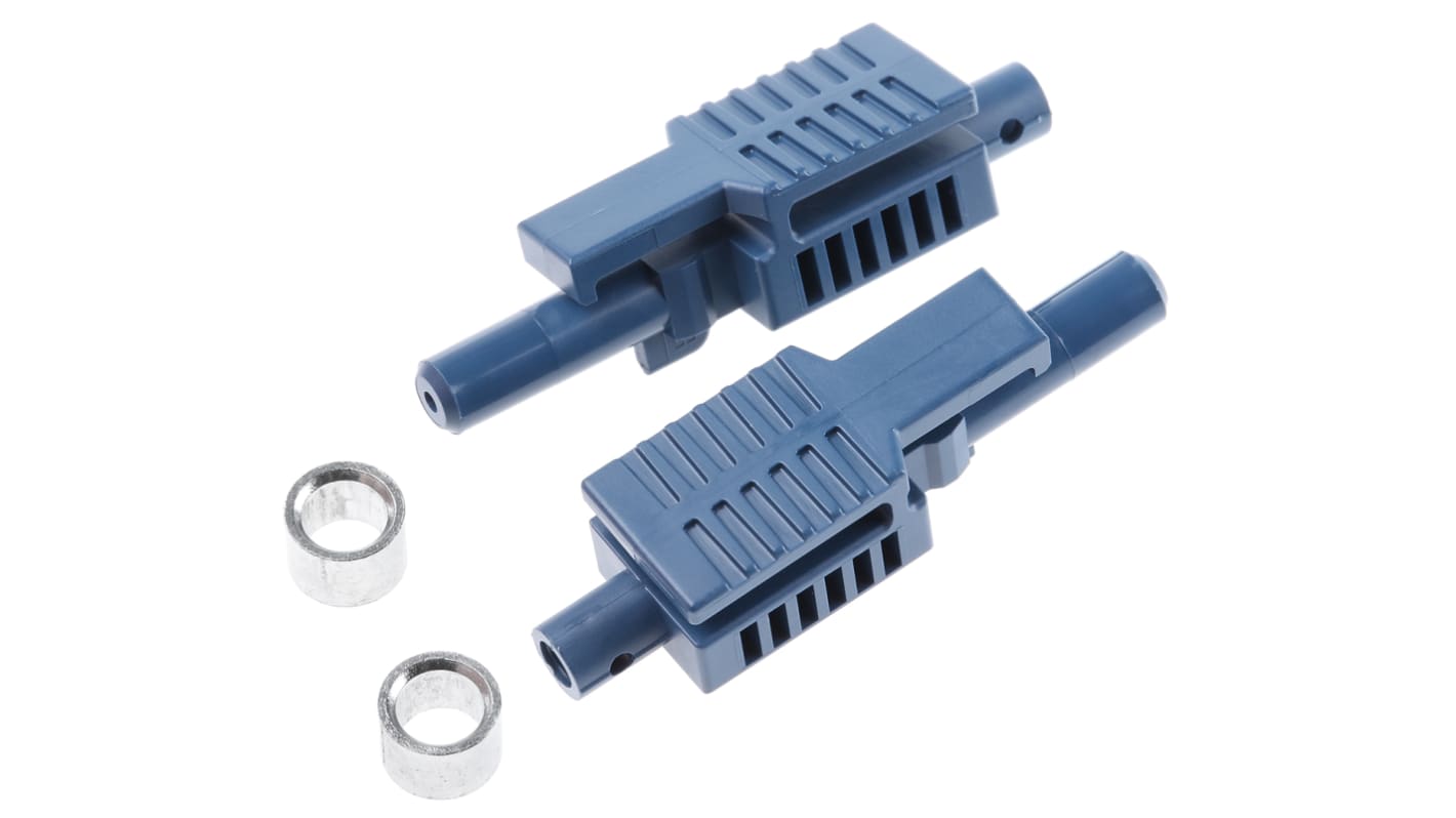 Conector de fibra óptica POF Broadcom serie HFBR, de color Azul, Símplex, para fibra de 1mm