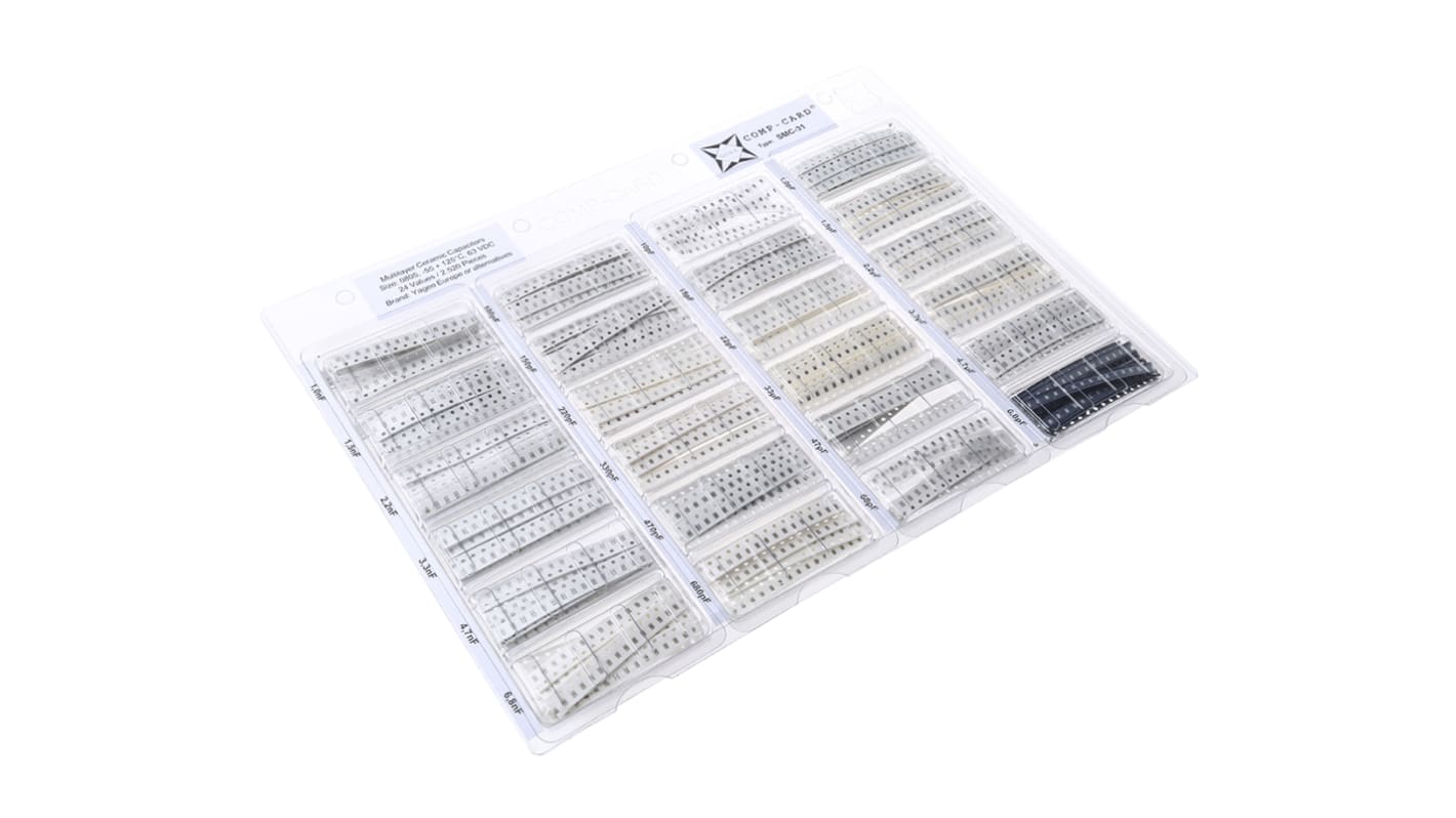 Kit de condensador Nova, SMC-31, 2520 piezas, Cerámica, SMD