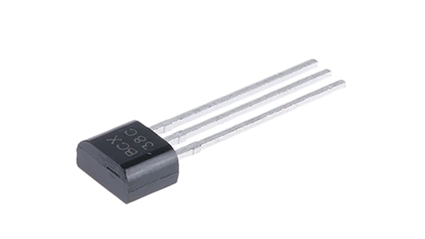 Diodes Inc BCX38C NPN Darlington Transistor, 800 mA 60 V HFE:5000, 3-Pin TO-92