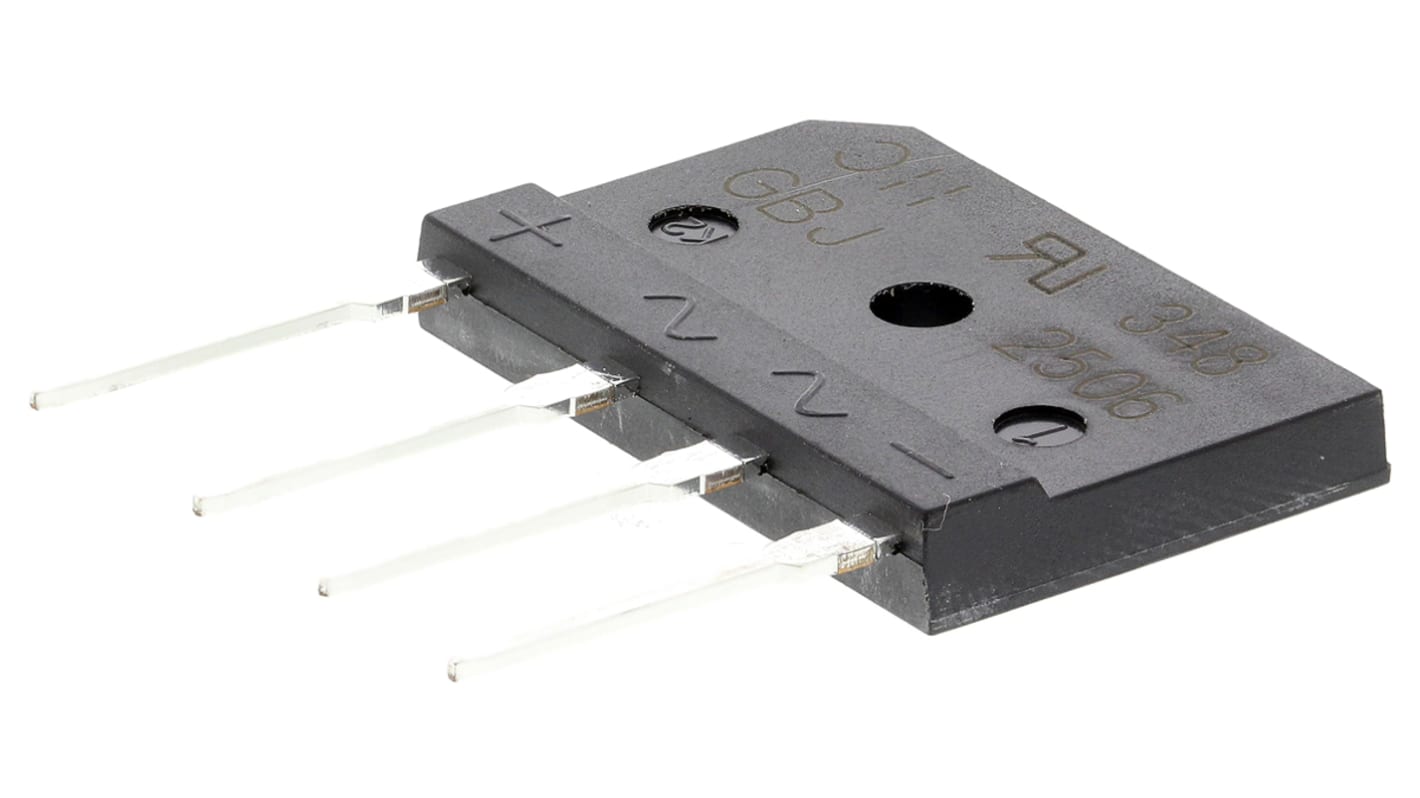 Diodes Inc Bridge Rectifier, 25A, 600V, 4-Pin