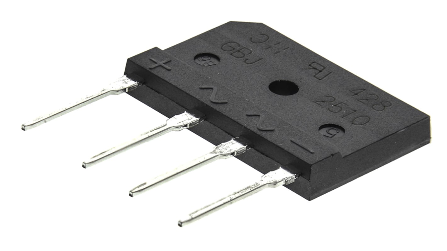 Diodes Inc Bridge Rectifier, 25A, 1000V, 4-Pin