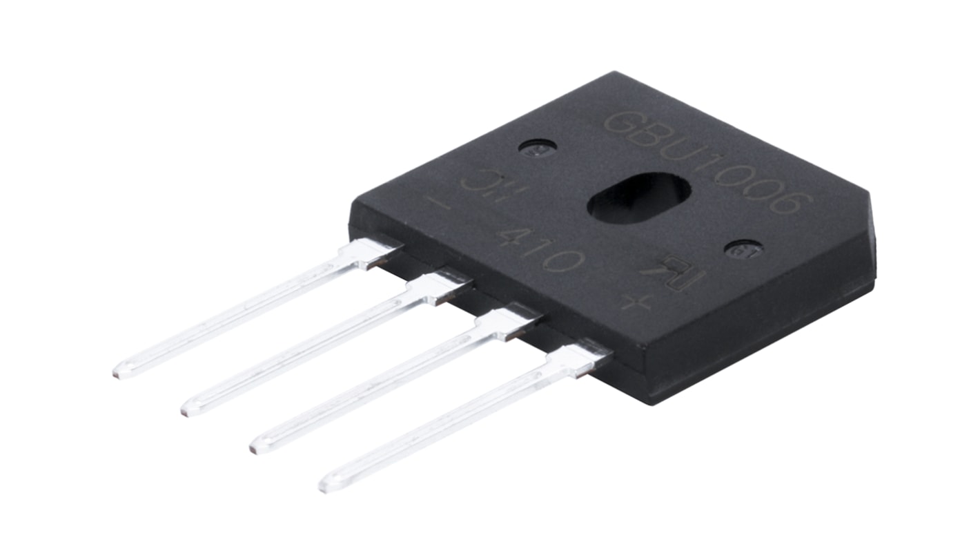 Diodes Inc Bridge Rectifier, 10A, 600V, 4-Pin