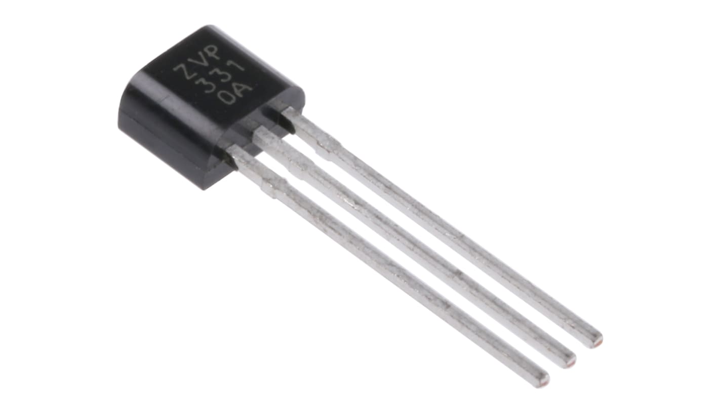 DiodesZetex Pチャンネル MOSFET100 V 140 mA スルーホール パッケージTO-92 3 ピン