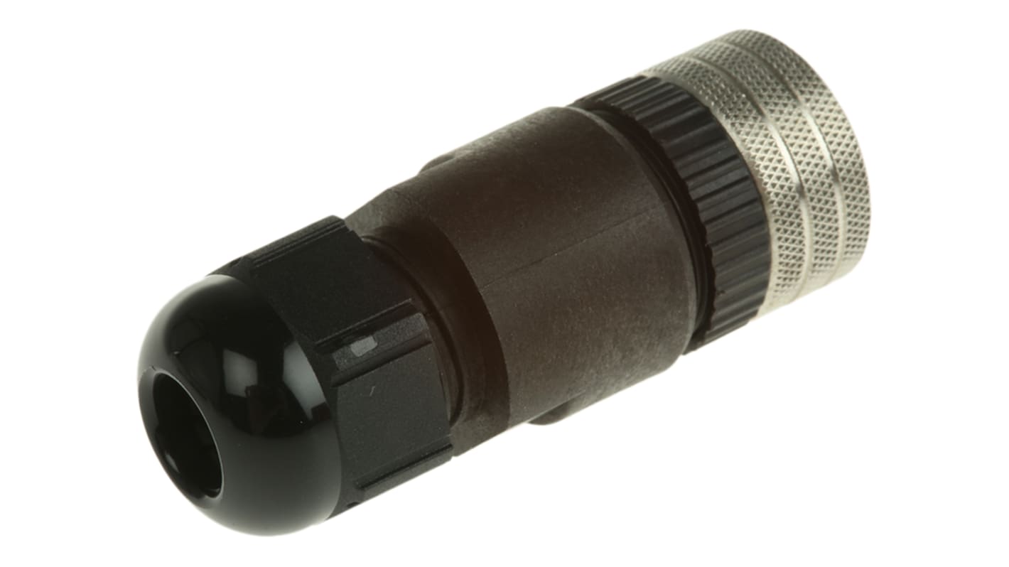 Connettore circolare Brad from Molex, femmina, serie Micro-Change, M12, 4 poli, Montaggio su cavo