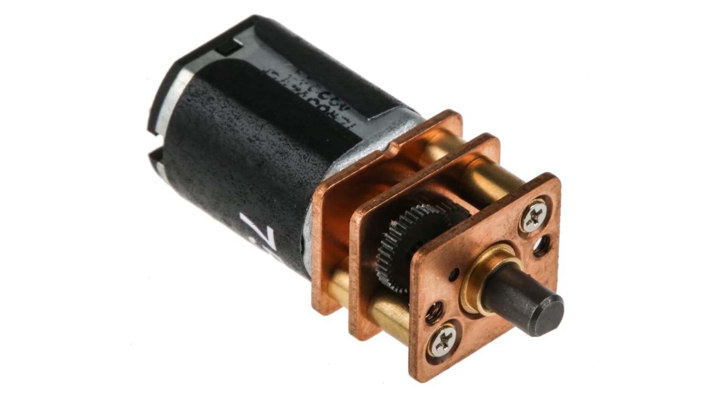 RS PRO Brushed Geared DC Geared Motor, 0.46 W, 6 V dc, 17 mNm, 230 rpm, 3mm Shaft Diameter