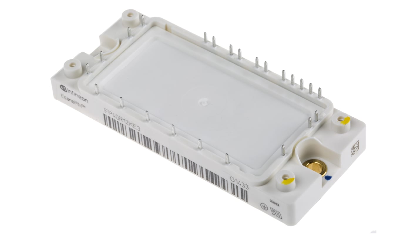 Infineon FP40R12KE3BOSA1 3 Phase Bridge IGBT Module, 55 A 1200 V, 24-Pin EconoPIM2, PCB Mount