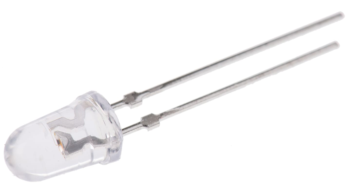 LED Nichia, Ámbar, Vf= 3.45 V, mont. pasante, encapsulado 5 mm (T-1 3/4)