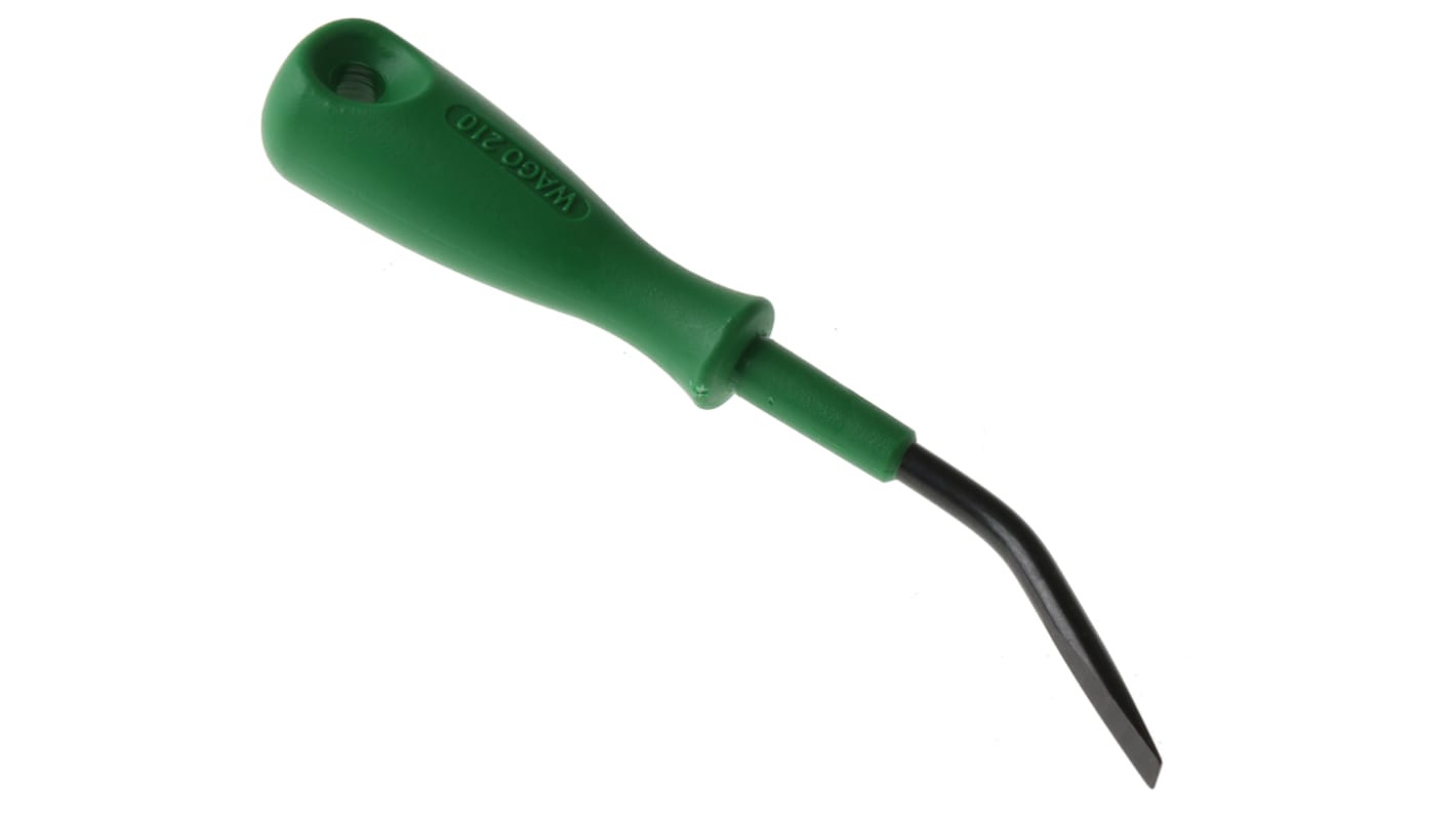 WAGO Slotted Precision Screwdriver, 3.5 x 0.5 mm Tip, 3.5 mm Blade, 100 mm Overall
