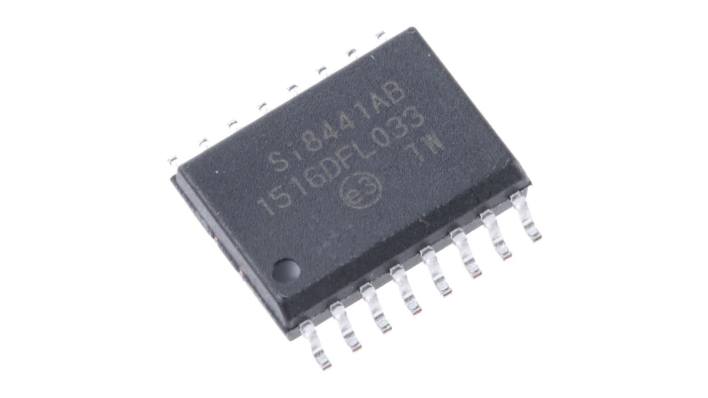 SI8441AB-D-IS Skyworks Solutions Inc, 4-Channel Digital Isolator 1Mbps, 2.5 kVrms, 16-Pin SOIC