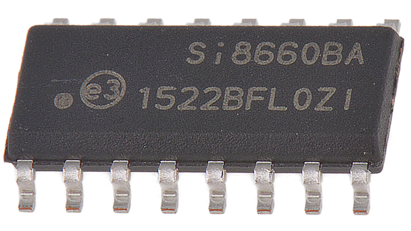 Skyworks Solutions Inc 数字隔离芯片, 150Mbps, 6通道, 16针 SOIC, 贴片安装, 1 kVrms, 最大输入12.3 mA, 最高+125°C