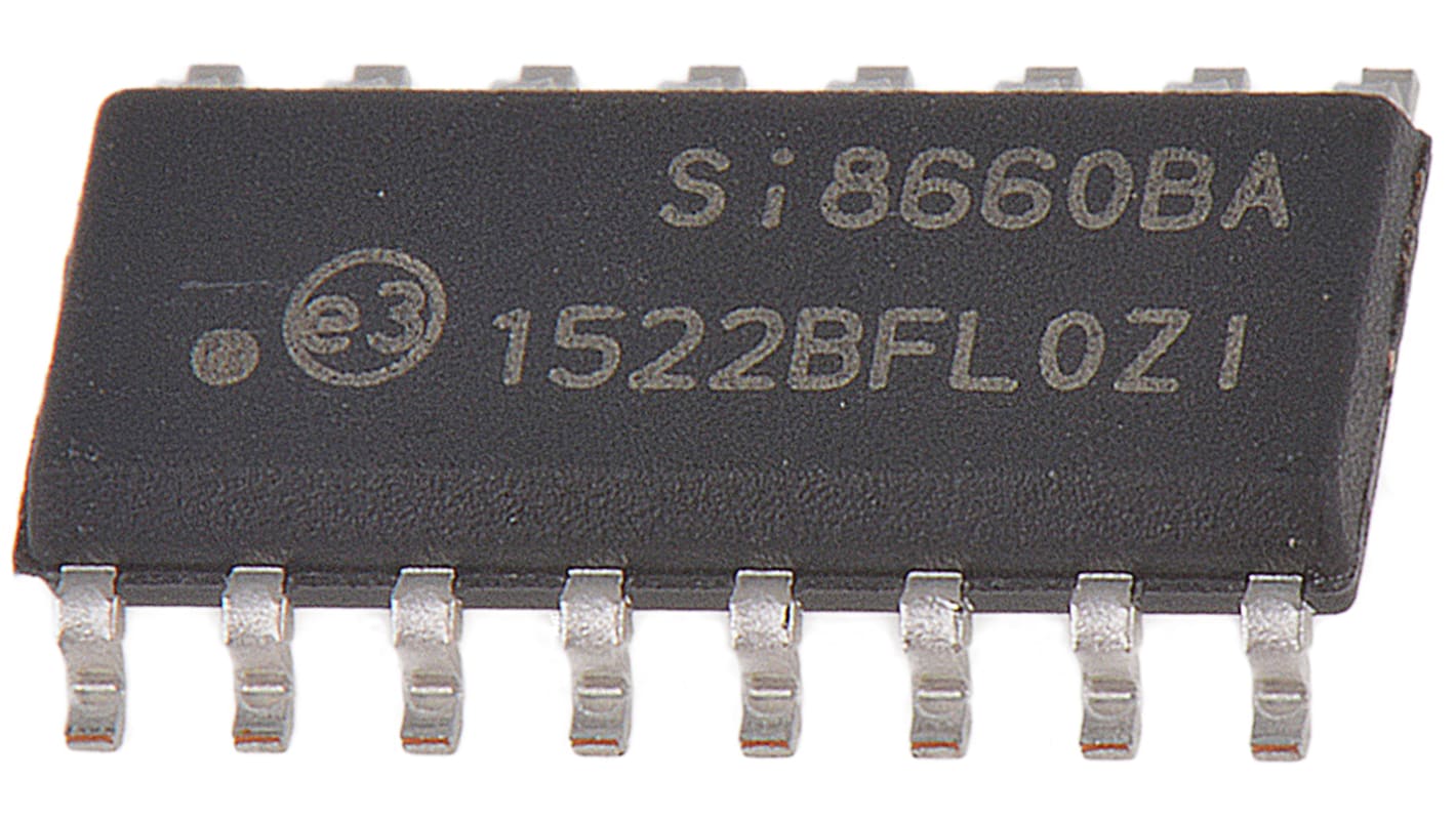 Skyworks Solutions Inc Digital-Isolator, 6-Kanal 150Mbit/s, 1 kV, SOIC 12.3 mA 16-Pin