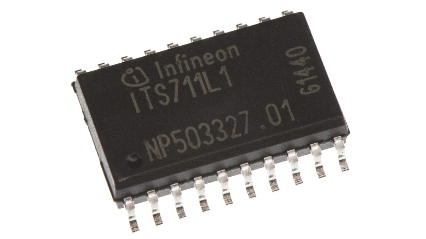 Infineon 高侧开关电源芯片, 4.4A, 34 V, 4输出, 20引脚, 贴片安装