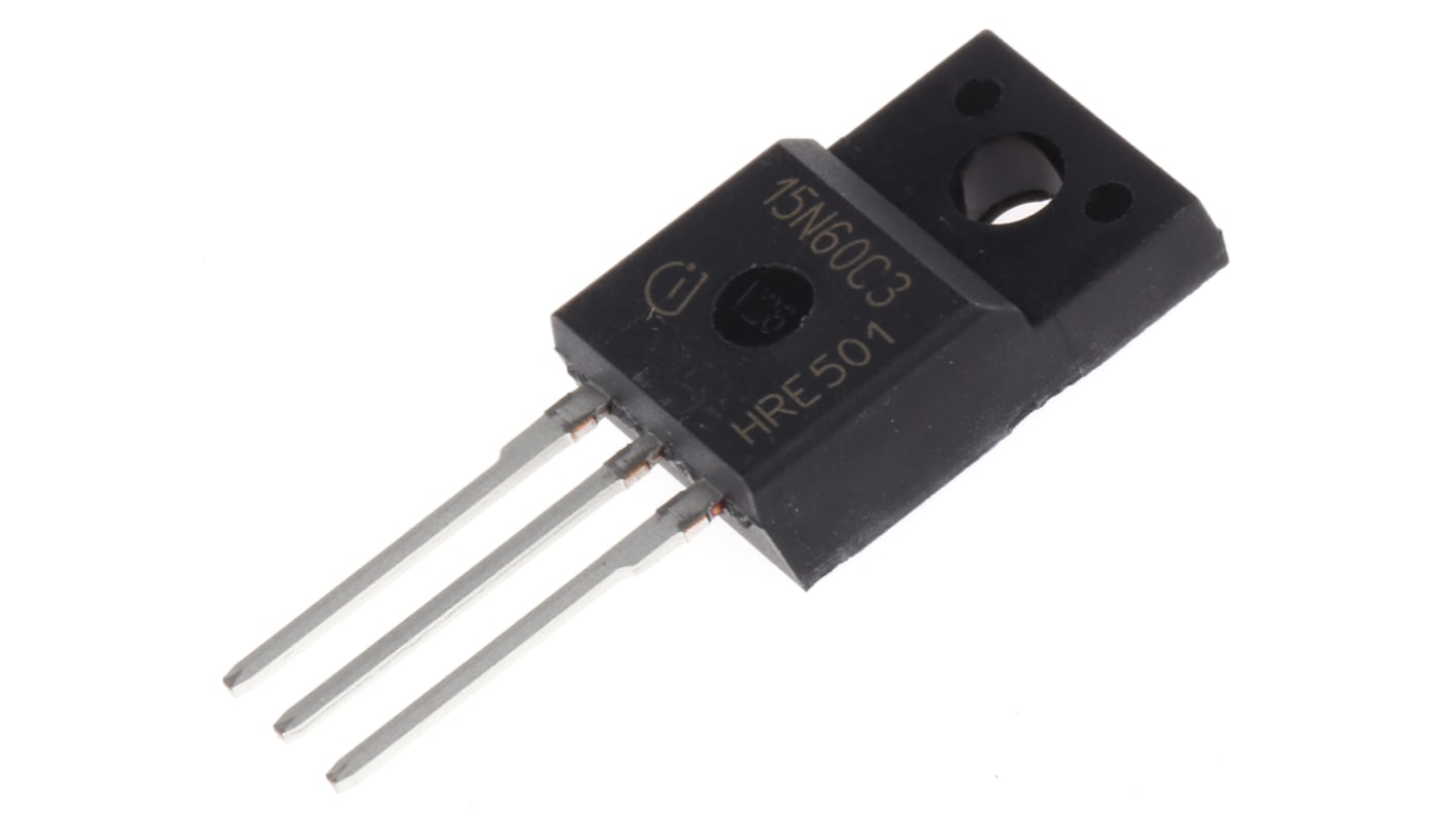Infineon CoolMOS™ C3 N-Channel MOSFET, 15 A, 650 V, 3-Pin TO-220 FP SPA15N60C3XKSA1