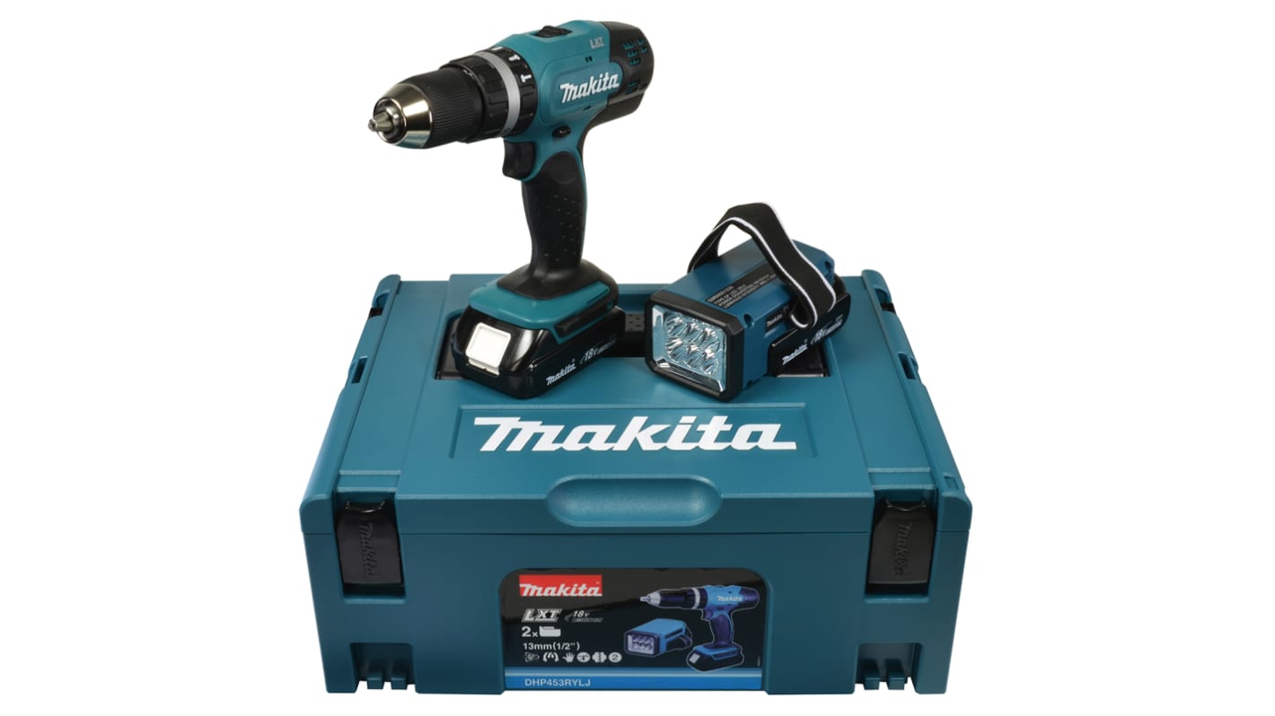 Trapano a martello Cordless Makita DHP453RYLJ, Tipo C - spina euro