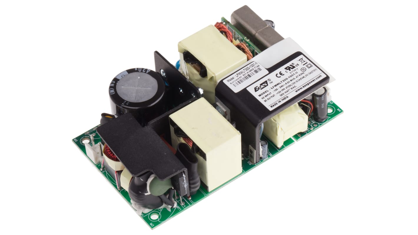 EOS Switching Power Supply, LFMWLT300-1001-II, 12V dc, 15A, 300W, 1 Output, 90 → 264V ac Input Voltage