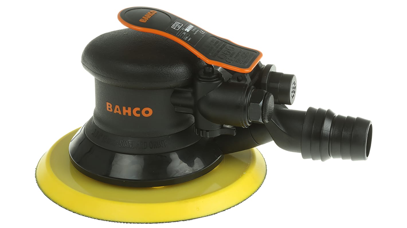 Bahco 152mm Orbital Sander, 1/4in Air Inlet, 11000rpm