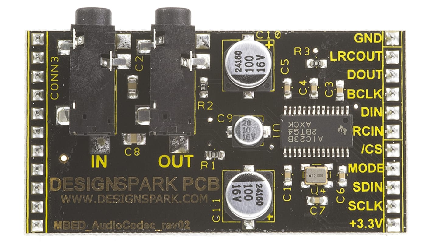 RS PRO mbed Synergy Audio CODEC Module Signal Conversion Development Tool