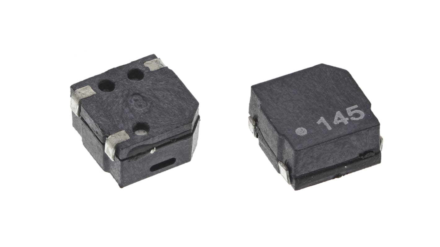 RS PRO 75dB磁性蜂鸣器组件, 贴片安装, 2V至4V电源, 外部驱动, 最大4kHz, 5 x 5 x 2.5mm