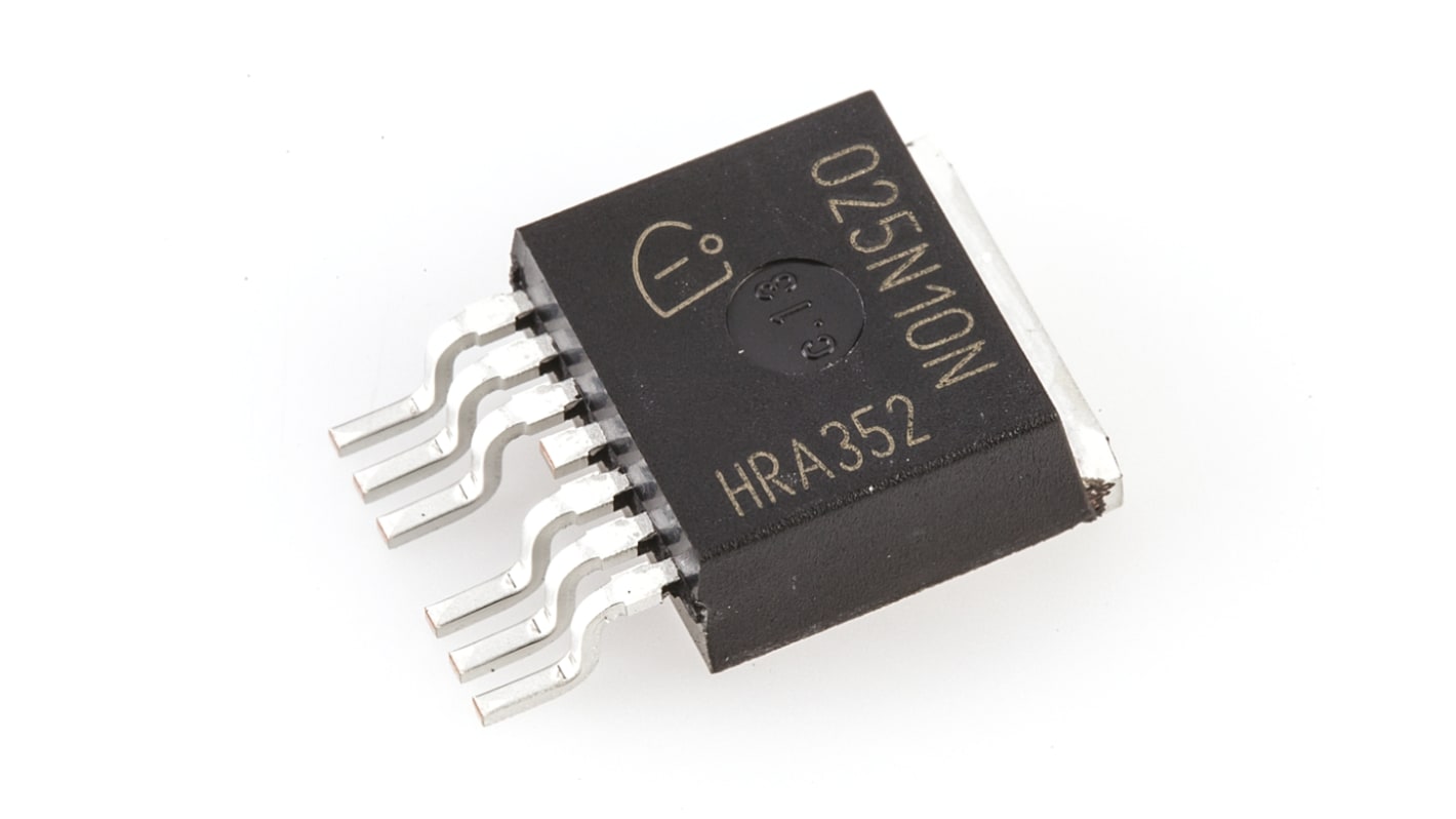 Infineon OptiMOS™ 3 IPB025N10N3GATMA1 N-Kanal, SMD MOSFET 100 V / 180 A 300 W, 7-Pin D2PAK-7