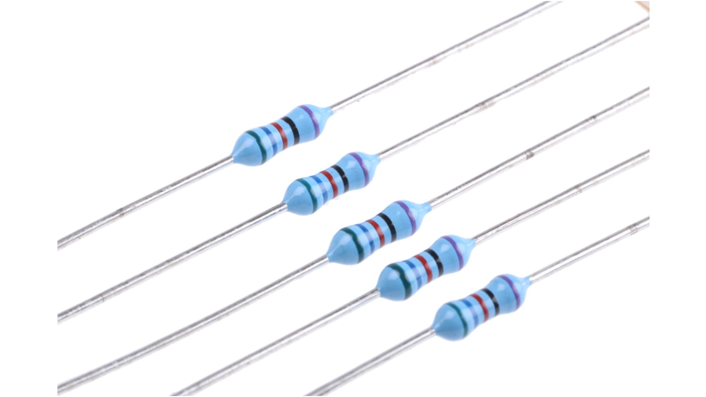 TE Connectivity 金属膜电阻, 562Ω, 0.25W, ±0.1%容差, ±15ppm/°C, R系列