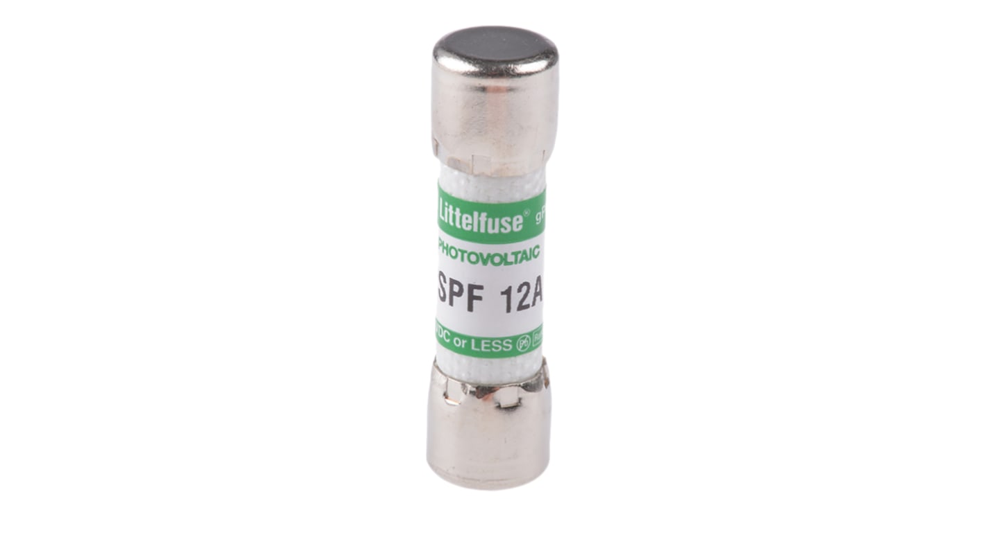 Littelfuse 12A F Melamine Cartridge Fuse, 10 x 38mm