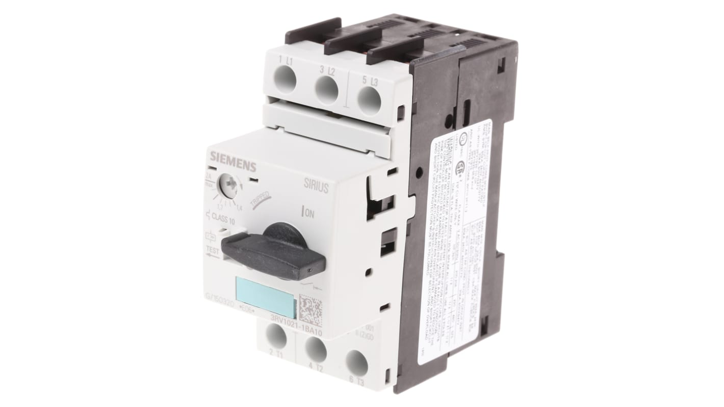 Siemens SIRIUS Innovation Motorschutzschalter 3-polig, 690 V ac/dc / 2 A, 100 kA, Schraubanschluss