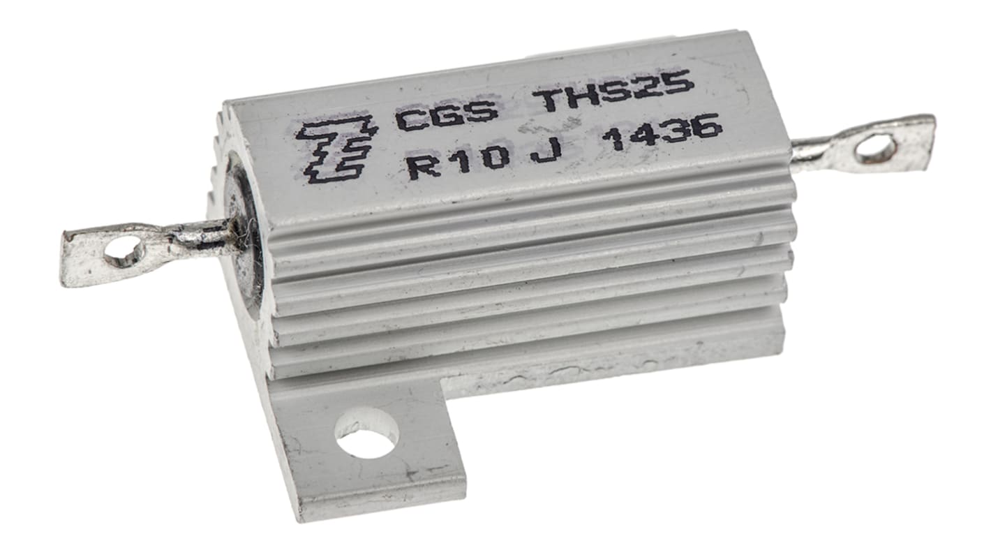 Resistenza per montaggio su telaio TE Connectivity, 100mΩ, 25W, ±5%