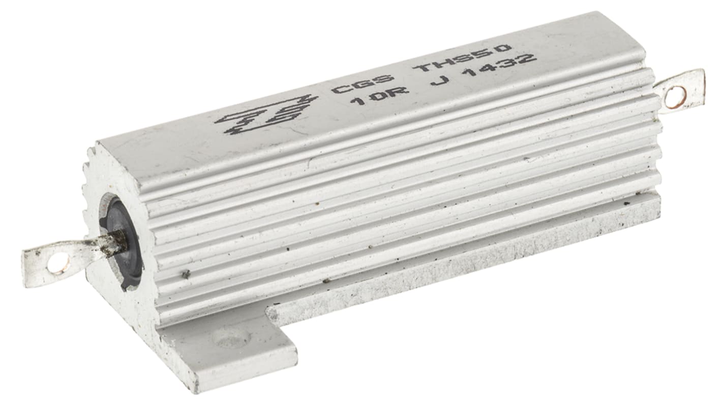 Resistenza per montaggio su telaio TE Connectivity, 10Ω, 50W, ±5%