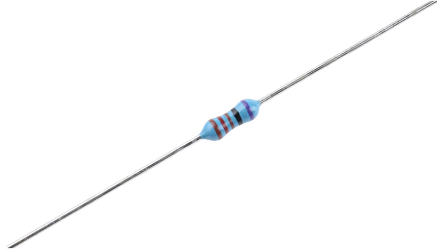 TE Connectivity 121Ω Metal Film Resistor 0.25W ±0.1% YR1B121RCC