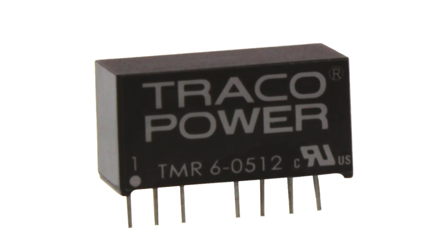 TRACOPOWER DC-DCコンバータ Vout：12V dc 4.5 → 9 V dc, 6W, TMR 6-0512