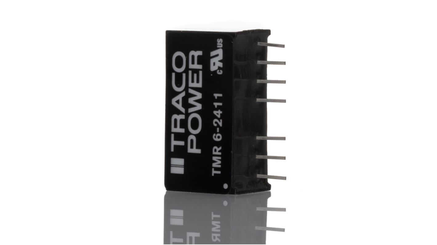 TRACOPOWER TMR 6 DC-DC Converter, 5V dc/ 1.2A Output, 18 → 36 V dc Input, 6W, PCB Mount, +78°C Max Temp -40°C