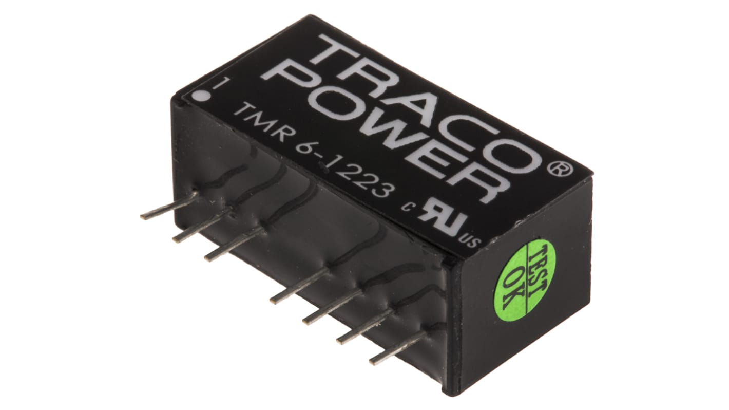 TRACOPOWER 隔离式DCDC转换器, 9 → 18 V 直流输入, ±15V 直流输出, 6W, 2路输出, TMR 6系列