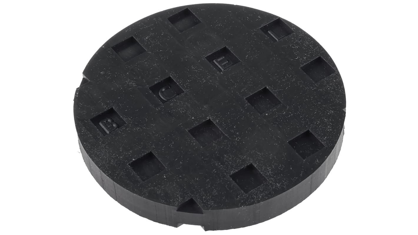Almohadilla antivibración Fabreeka 2311163, 100 (Dia.) x 12mm, Grosor: 12mm
